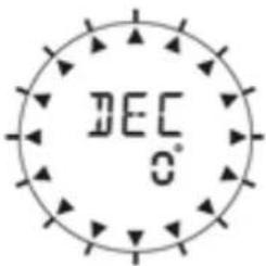 TECHNOLINE EA 3050 - Nastavení úhlu deklinace - 1