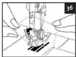 Aigger HSM5657A - Bringing the bobbin thread up (illustration 33) - 5