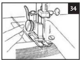 Aigger HSM5657A - Omhoog brengen van de spoeldraad (illustratie 33) - 3