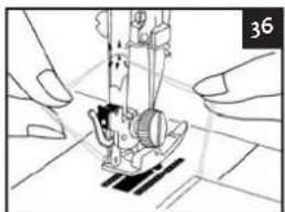Aigger HSM5657A - Omhoog brengen van de spoeldraad (illustratie 33) - 5