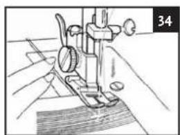 Aigger HSM5657A - Bringing the bobbin thread up (illustration 33) - 3