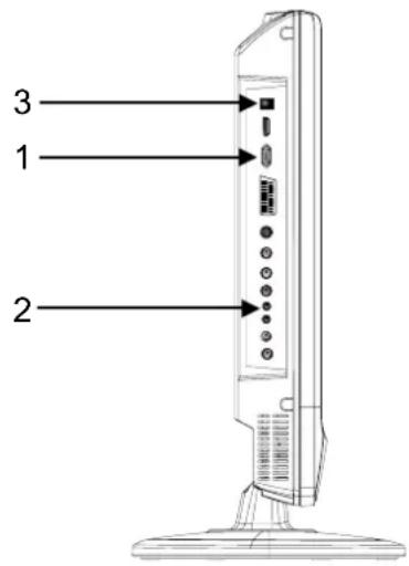 MT Logic TFDVD2320HD - A) Verbinden met een PC-signaal - 1
