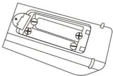 MT Logic TFDVD2320HD - - Einlagen der Batterien in die Fernbedienung - 2