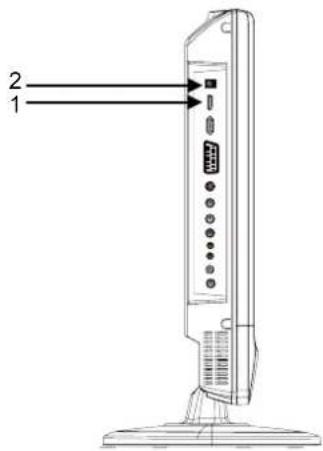 MT Logic TFDVD2320HD - E) Anschluss für HDMI-Signal - 1