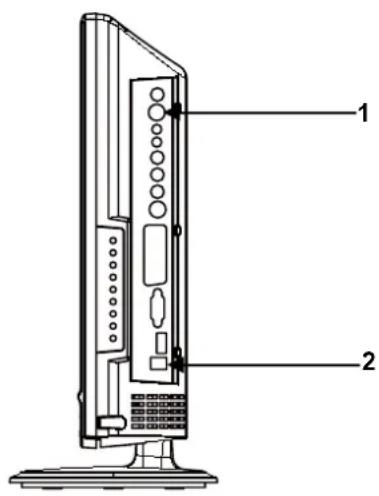 MT Logic TFDVD2022MT - Raccordement pour signal TV - 1