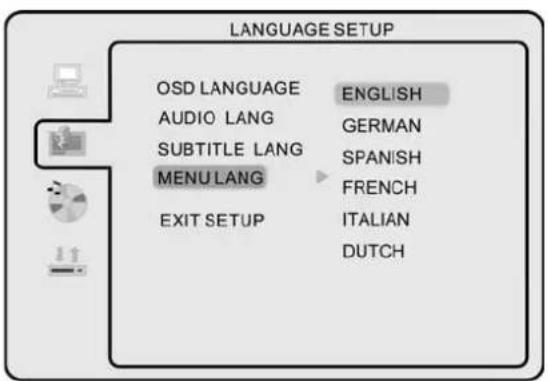 MT Logic TFDVD2022MT - - Menu Langues - 1
