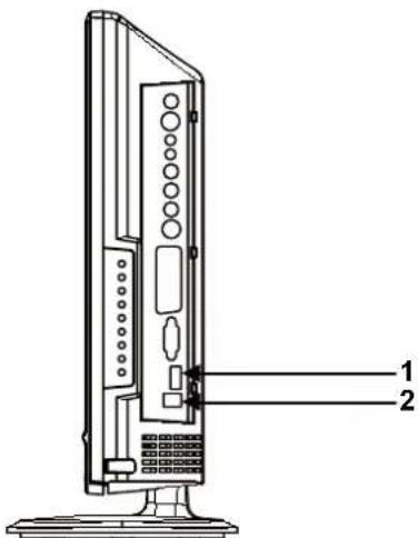 MT Logic TFDVD2022MT - E) Raccordement pour signal HDMI - 1