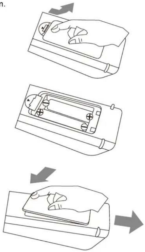 MT Logic TFDVD1522MT - - Batterijenplaatsen in de afstandsbediening - 1