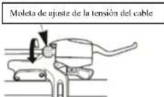 WAYSCRAL Sporty 755 - 5) Utilización y ajuste del desviador para el cambio de velocidad - 3