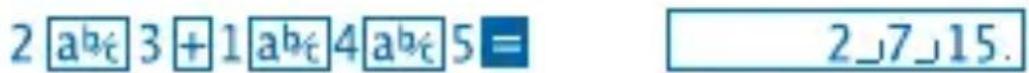 Milan M 228 - - Fraction calculations - 1