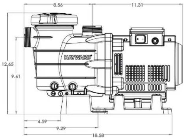 HAYWARD PowerFlo II - Dimensions du produit - 2