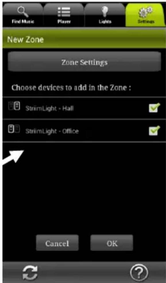 AwoX Striim StriimLight WiFi Color - Creating a new zone - 3