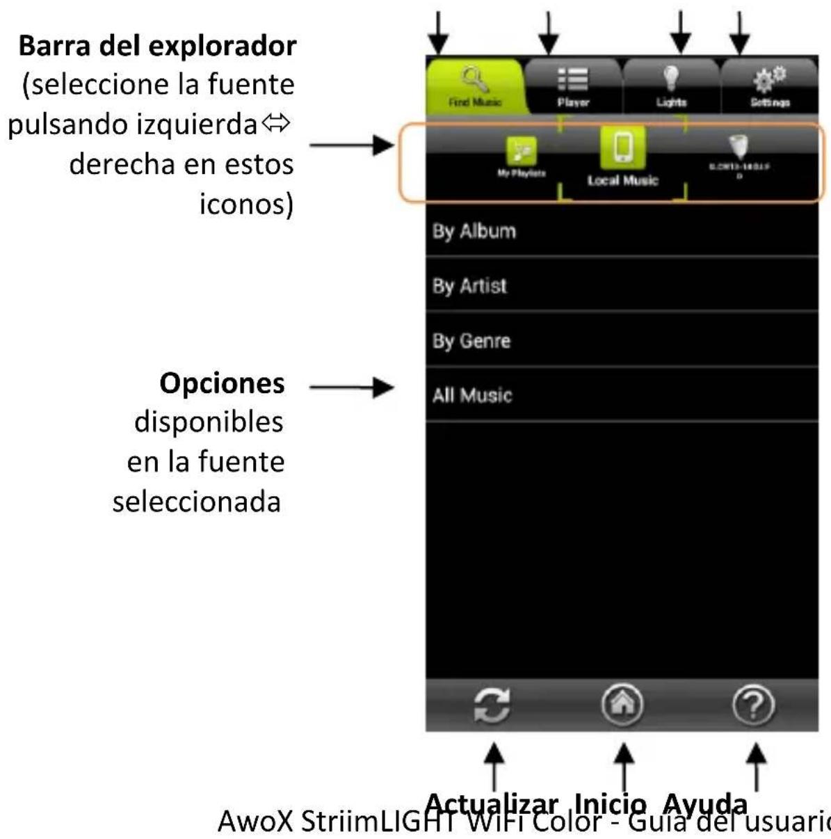 AwoX Striim StriimLight WiFi Color - Generalidades de la aplicación - 1