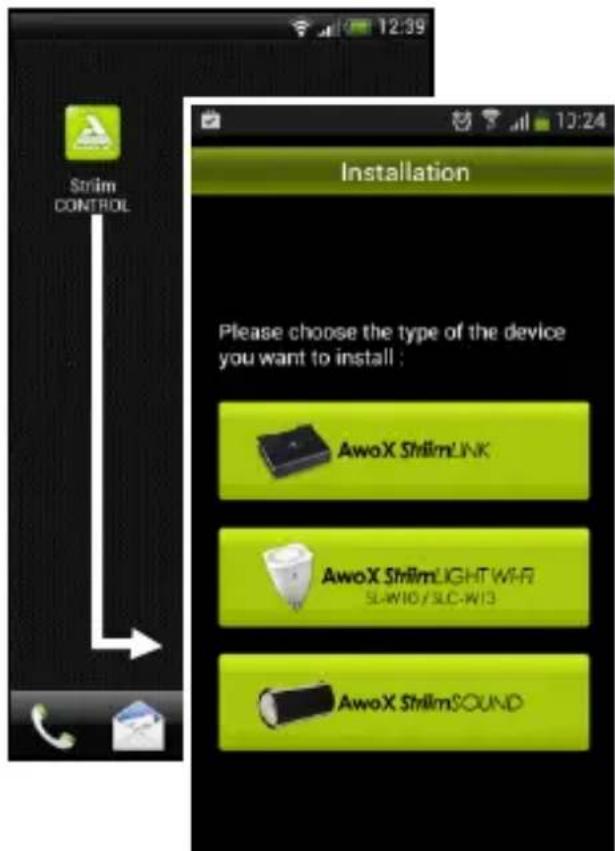 AwoX Striim StriimLight WiFi Color - Instalação de AwoX Striim CONTROL - 1