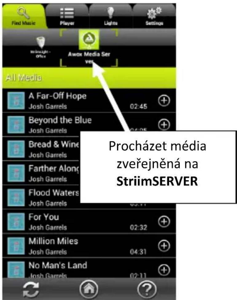 AwoX Striim StriimLight WiFi Color - Používání serveru AwoX StriimSERVER - 3