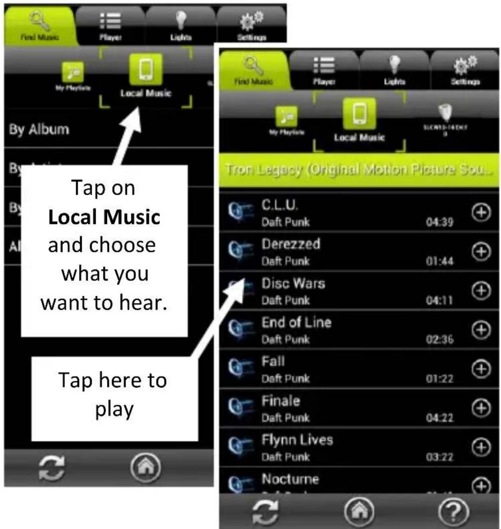 AwoX Striim StriimLight WiFi Color - Playing local media from your iOS or Android device - 1