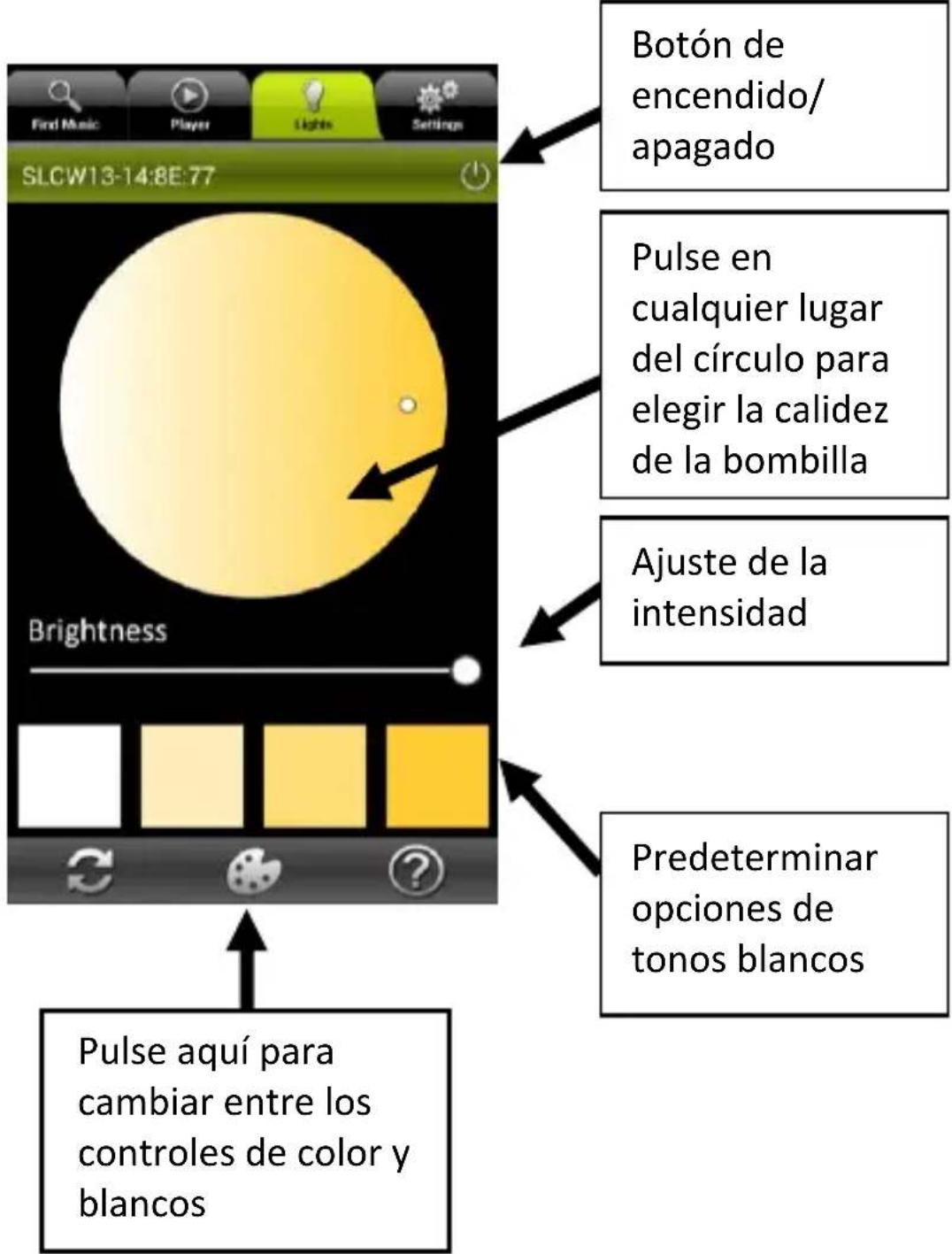 AwoX Striim StriimLight WiFi Color - Opciones de la iluminación blanca - 1
