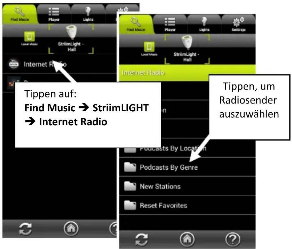 AwoX Striim StriimLight WiFi Color - Internet-Radio via Ihr StriimLIGHT WiFi hören - 1