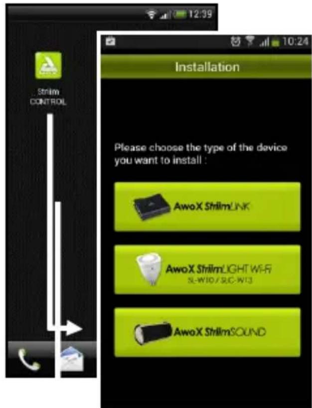 AwoX Striim StriimLight WiFi Color - AwoX Striim CONTROL -asetukset - 1