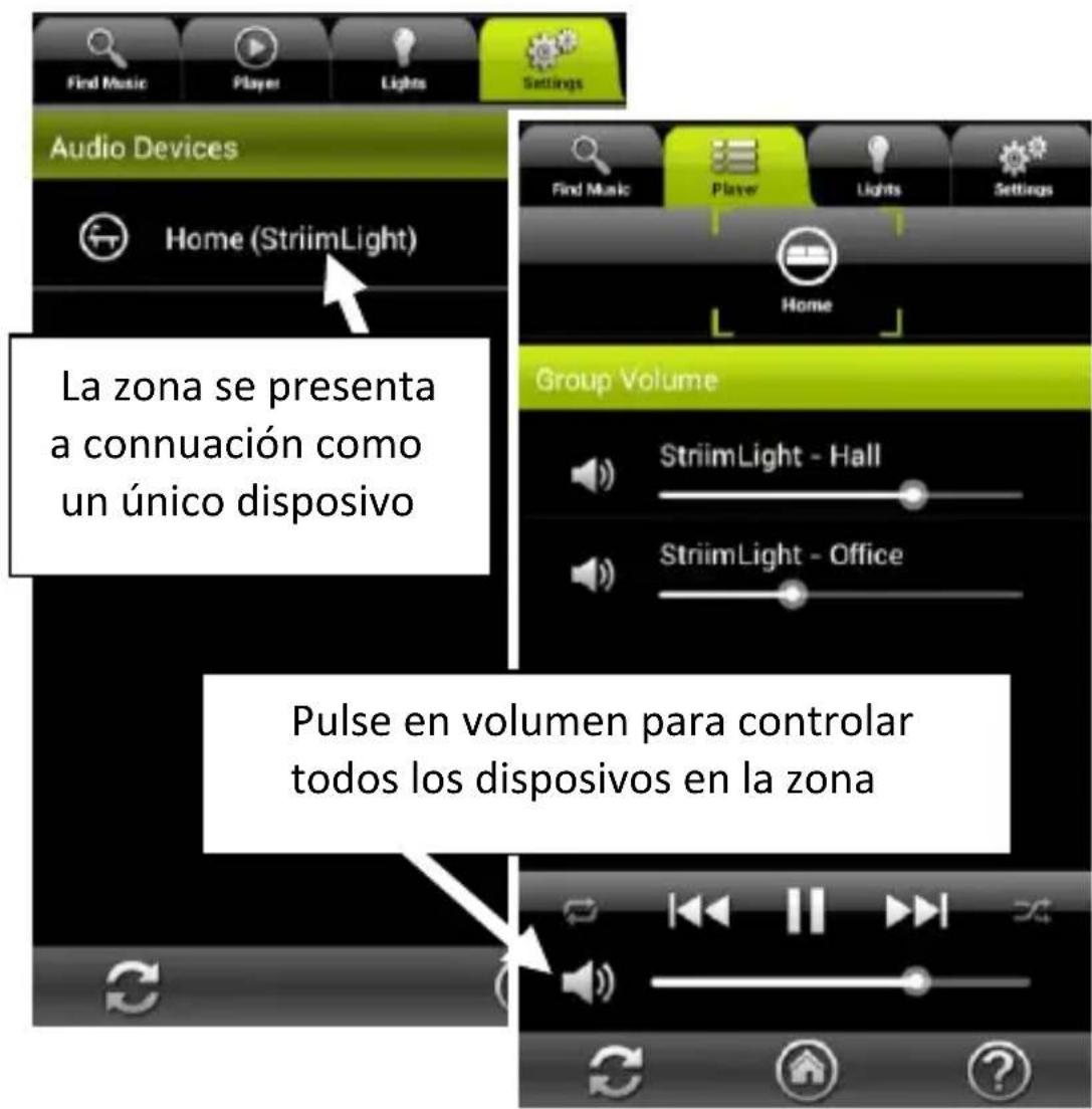 AwoX Striim StriimLight WiFi Color - Cómo reproducir música en una zona (múlples altavoces) - 1