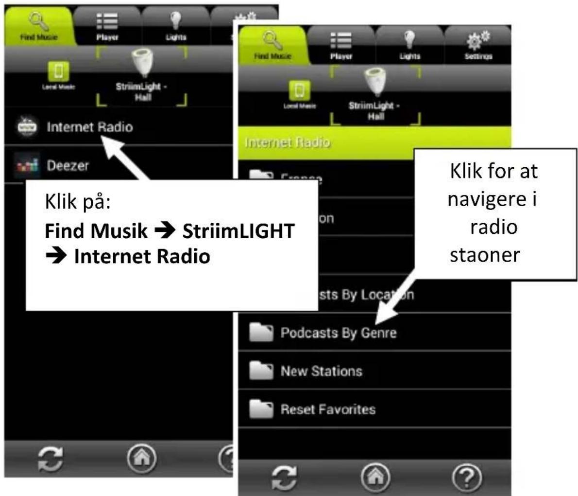 AwoX Striim StriimLight WiFi Color - Sådan afspiller du Internet radio med StriimLIGHT WiFi - 1