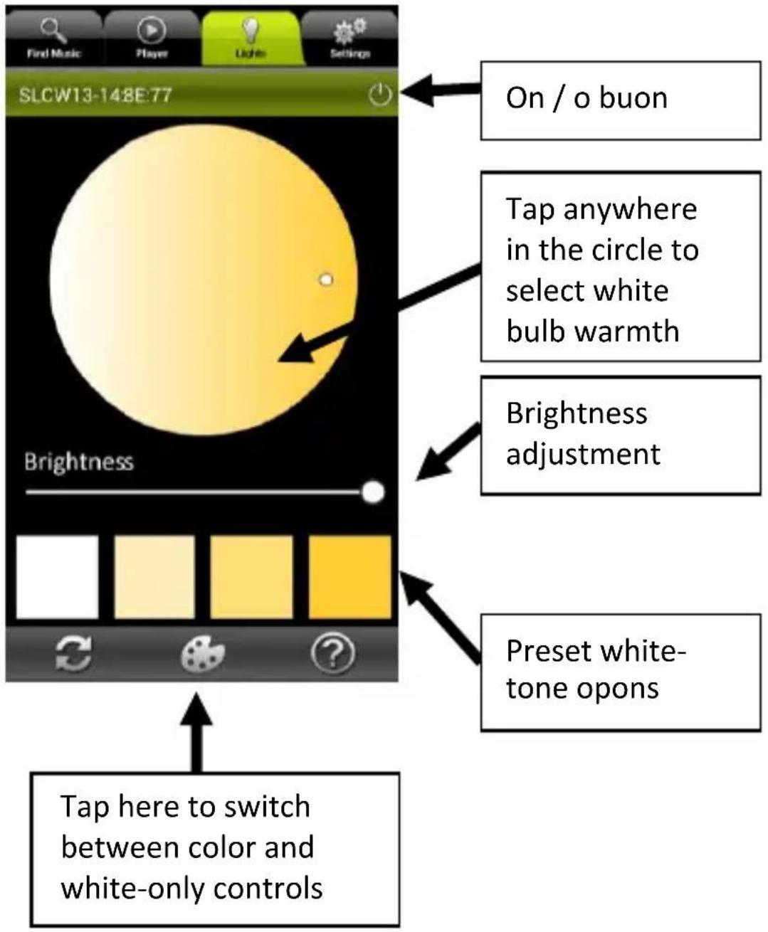 AwoX Striim StriimLight WiFi Color - White light controls - 1