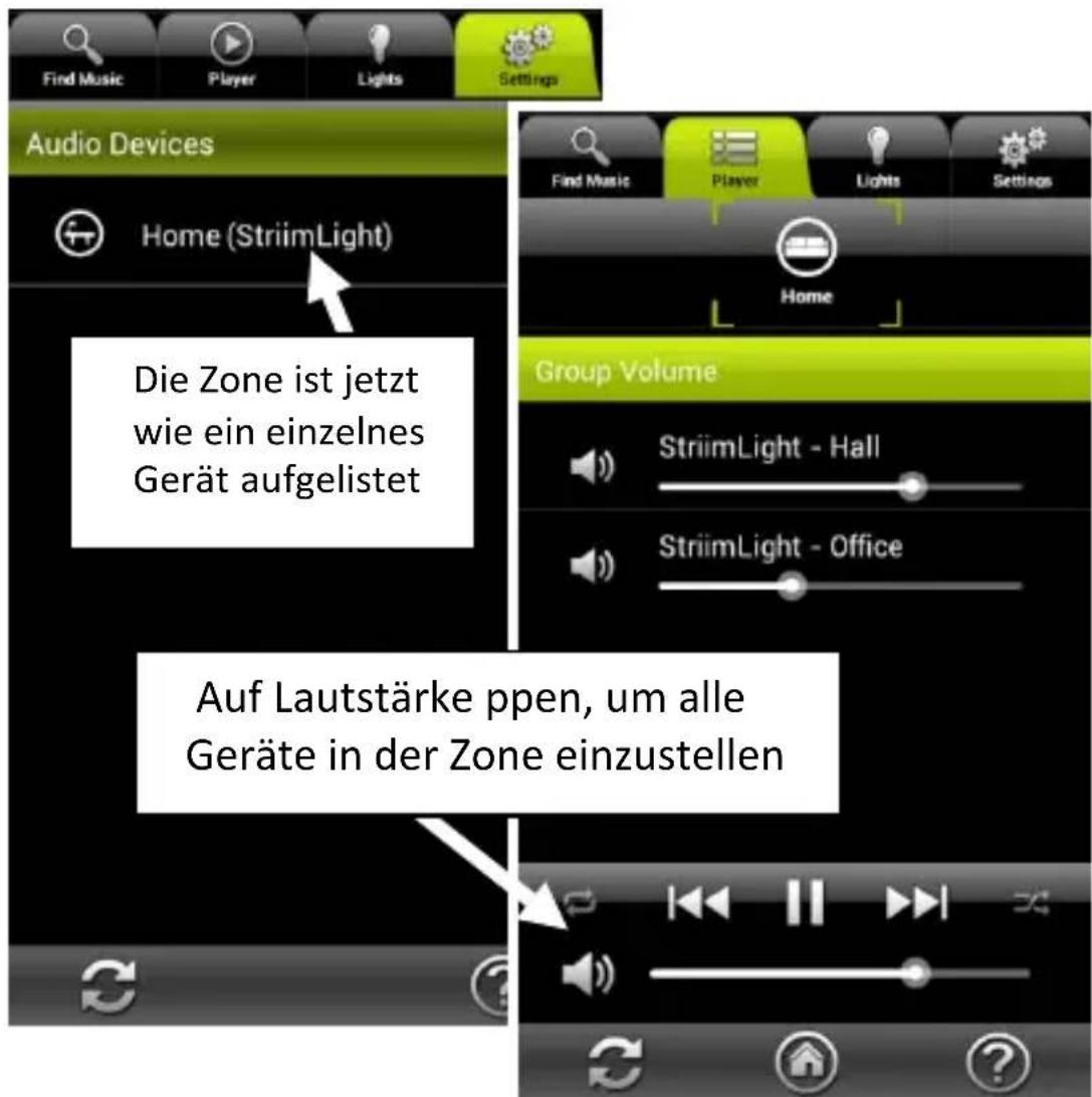AwoX Striim StriimLight WiFi Color - Musik in einer Zone abspielen (mehrere Laufsprecher) - 1