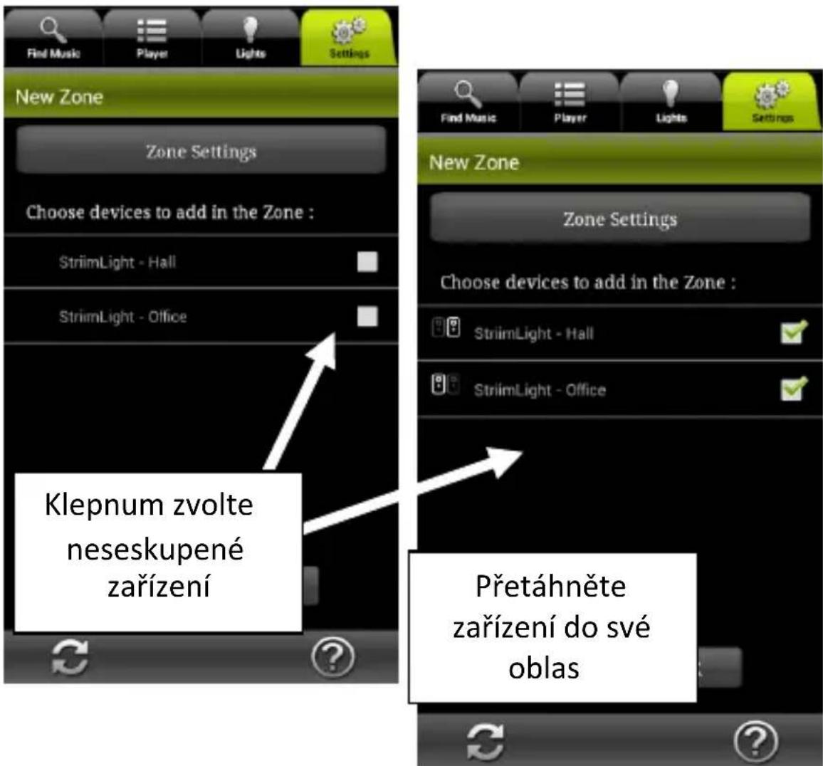 AwoX Striim StriimLight WiFi Color - Vytvořeni nové oblasti - 2