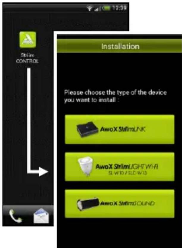 AwoX Striim StriimLight WiFi Color - AwoX Striim CONTROL setup - 1