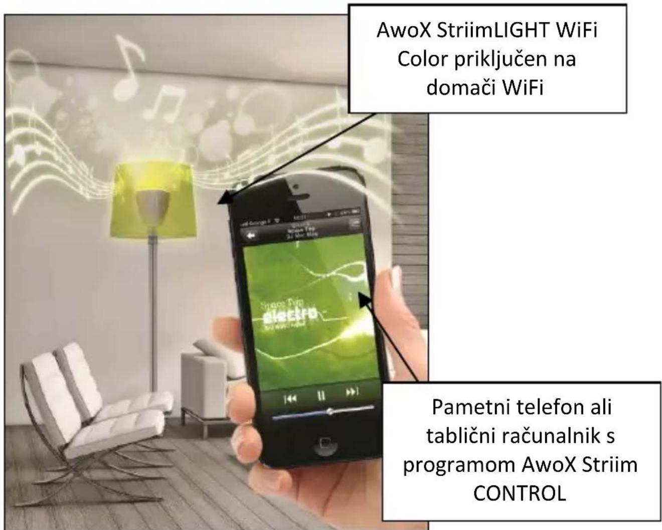 AwoX Striim StriimLight WiFi Color - Primer uporabe - 1