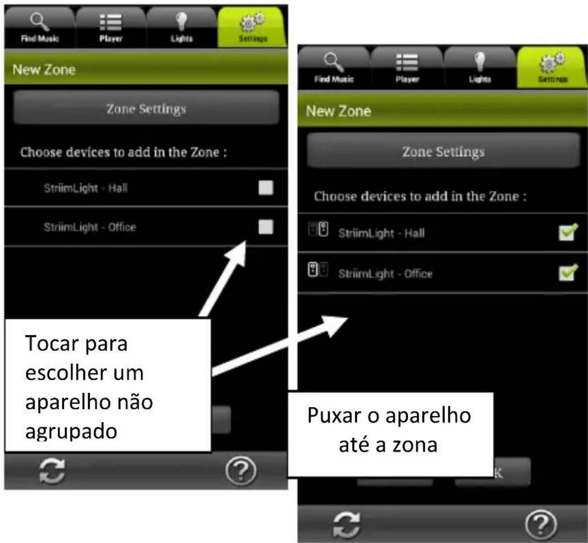 AwoX Striim StriimLight WiFi Color - Criação de uma nova zona - 2