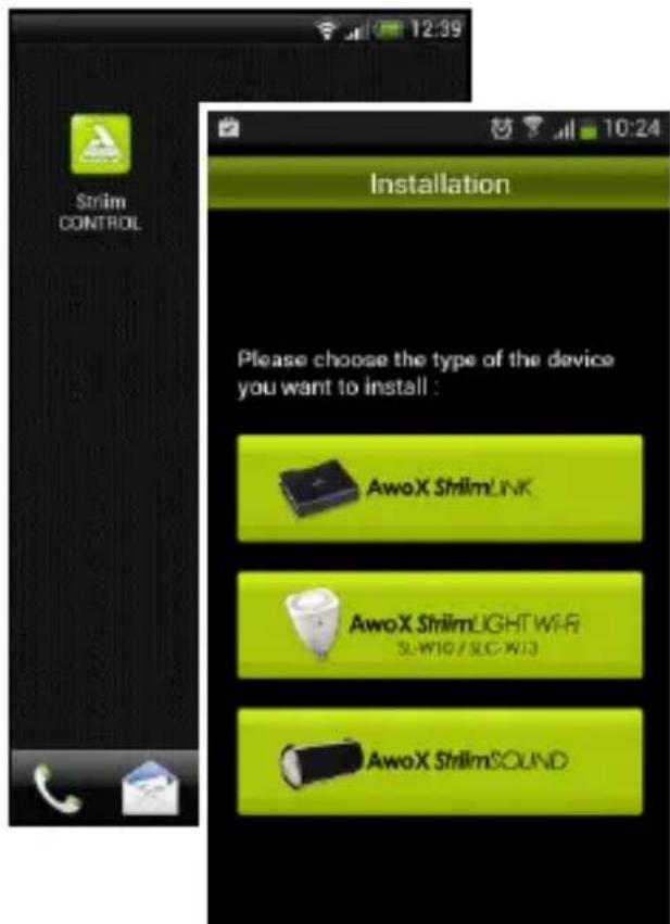 AwoX Striim StriimLight WiFi Color - AwoX Striim CONTROL setup - 1