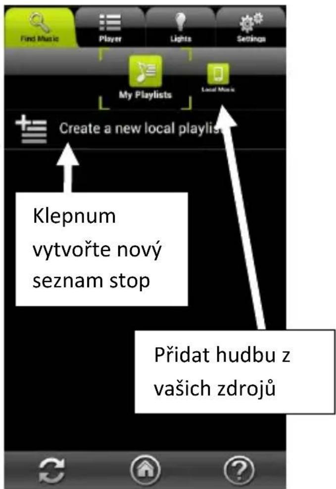 AwoX Striim StriimLight WiFi Color - Začněte vytvořením nového (prázdného)seznamu stop - 1