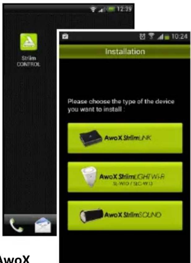 AwoX Striim StriimLight WiFi Color - Configuration d'AwoX Striim CONTROL - 1
