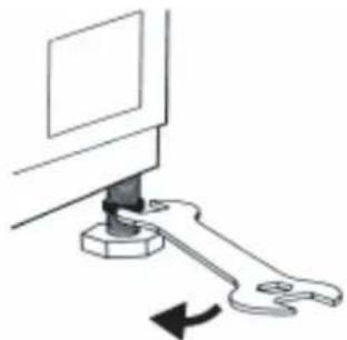 HISENSE WFNA9012 - ADJUSTMENT OF THE FEET - 2