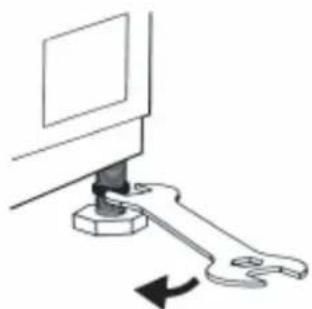 HISENSE WFNA9012 - RéGLAGE DES PIEDS - 2