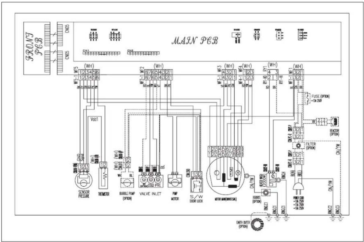 DAEWOO DWDF2012 - SCHEMA DE CABLAGE - 1