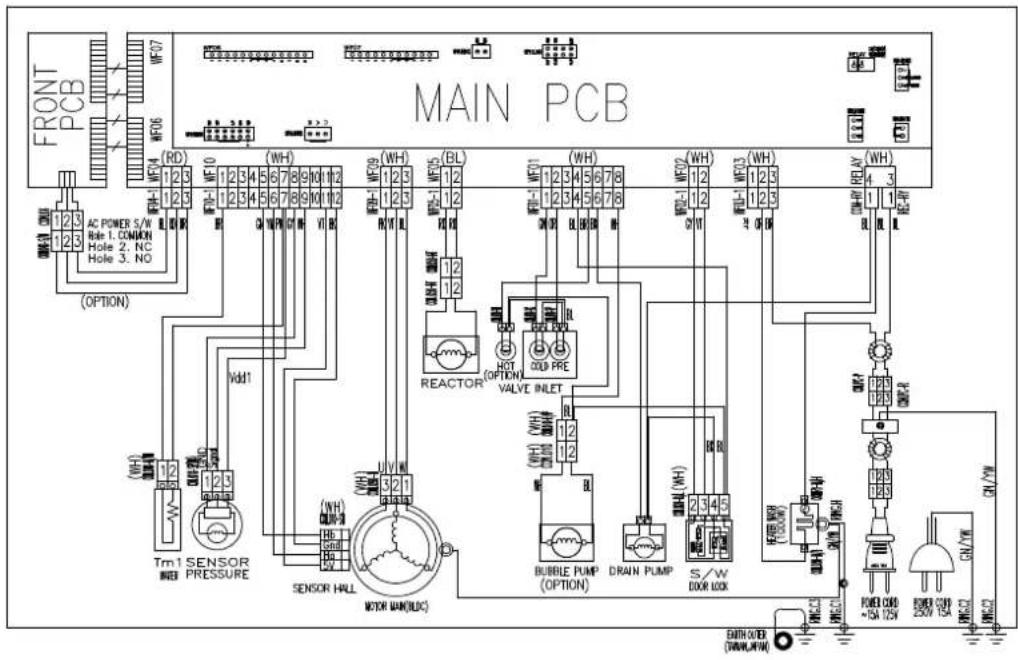 DAEWOO DWDE8211 - SCHEMA DE CABLAGE - 1