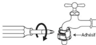 DAEWOO DWCLDC141KC - Cas d'un robinet sans filetage - 3
