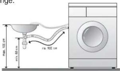 DAEWOO DWCLDC1141KCS - Installation pour la vidange - 1