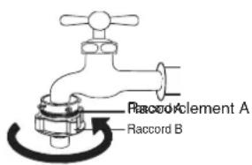 DAEWOO DWCLDC1141KCS - Cas d'un robinet sans filetage - 4