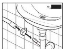 BRANDT BWF47TCB - Vider dans un lavabo ou un évier - 2
