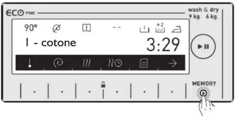 WHIRLPOOL AWZ 9614 F - Funzione di memorizzazione (tasto MEMORY) - 8