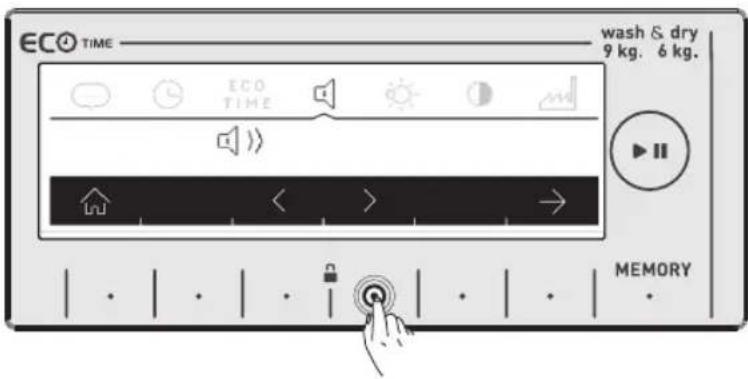 WHIRLPOOL AWZ 9614 F - Impostazione del segnale acustico - 1