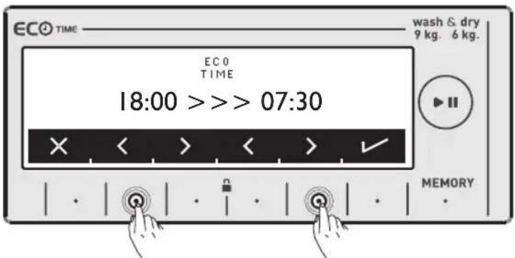 WHIRLPOOL AWZ 9614 F - E C O Réglage Eco Time (créneau hora économique) - 2