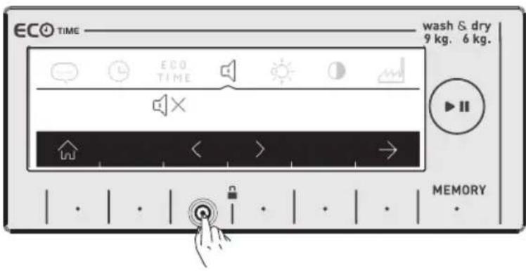 WHIRLPOOL AWZ 9614 F - Impostazione del segnale acustico - 2