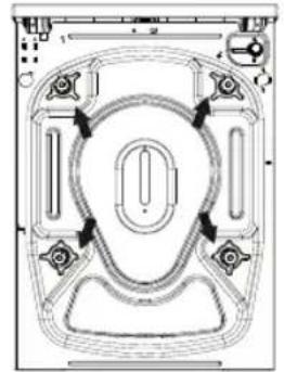 WHIRLPOOL AWZ 9614 F - Retrait des vis de sécurité de transport - 1