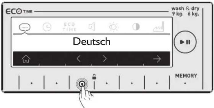 WHIRLPOOL AWZ 9614 F - Réglage de selection de langue - 3