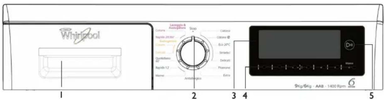 WHIRLPOOL AWZ 9614 F - PANNELLO COMANDI - 1