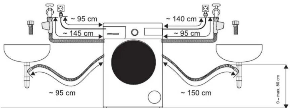 WHIRLPOOL AWZ 9614 F - Collegamento dello scarico - 2